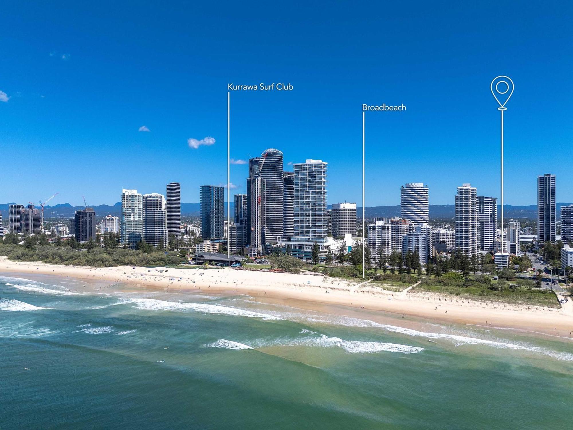 Hi Ho Beach Apartments On Broadbeach Голд-Кост Экстерьер фото