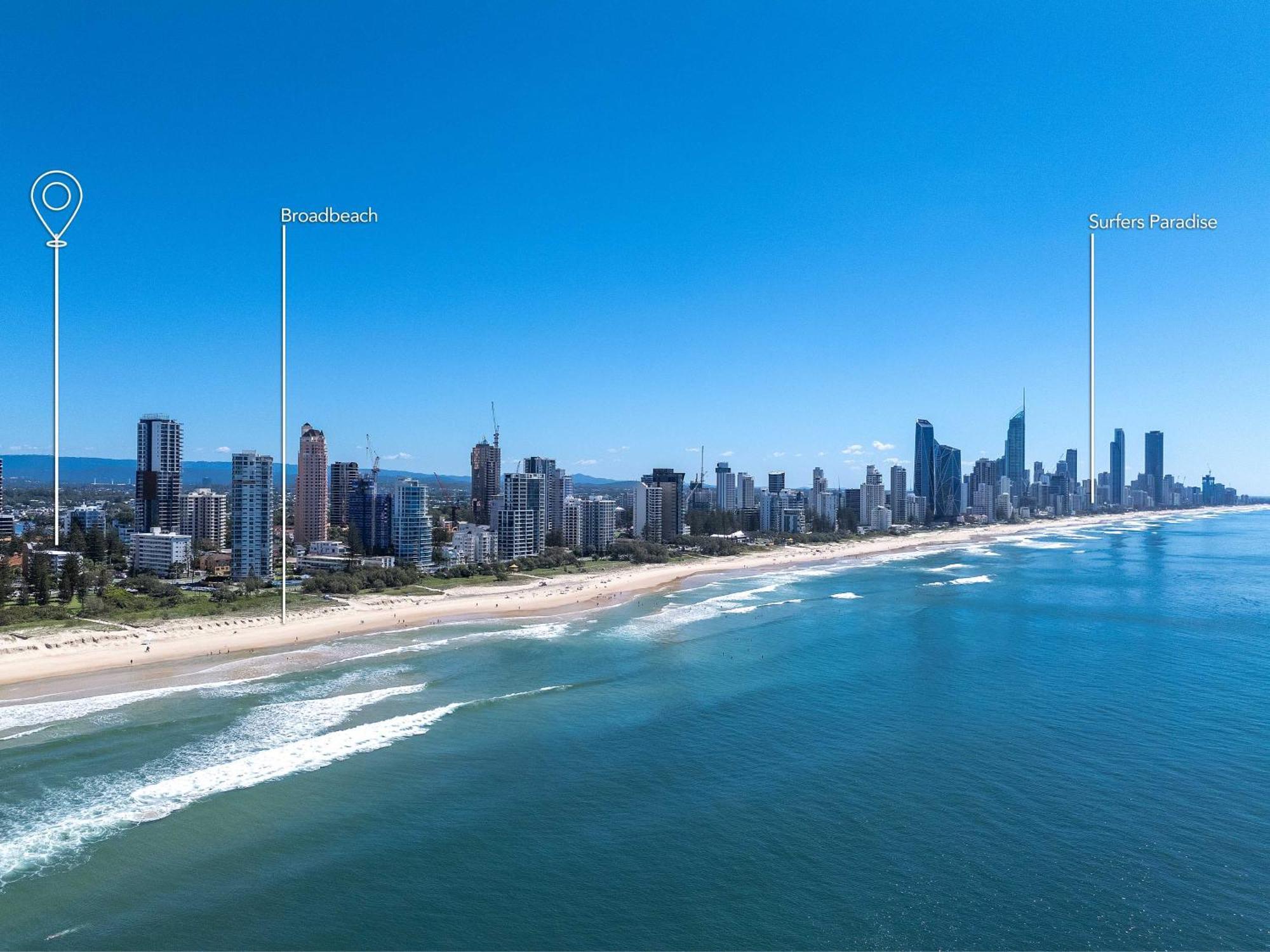 Hi Ho Beach Apartments On Broadbeach Голд-Кост Экстерьер фото